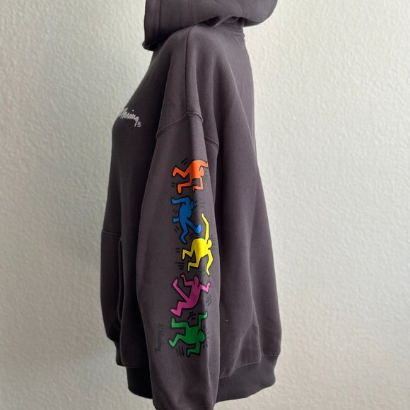 Cotton On x Keith Haring Graphic Hoodie Gray Size Small - Picture 4 of 8
